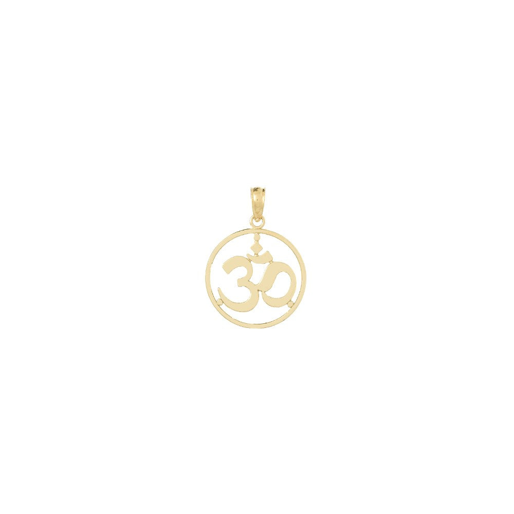 Gold Polished Om Pendants